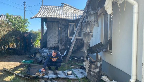 Поліція заперечує, що на місці пожежі в будинку Шабуніна знайшли рештки вибухівки