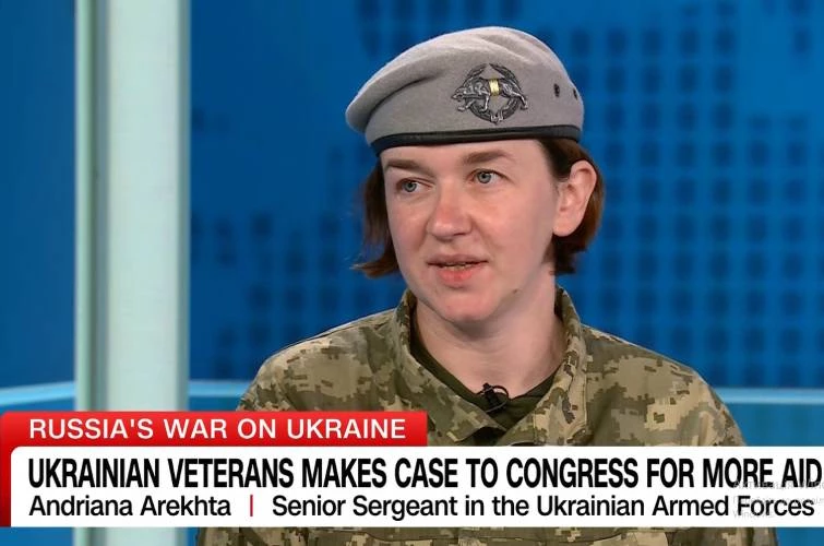 Очільниця «Жіночого ветеранського руху» розповіла в інтерв’ю CNN про важливість військової допомоги для України