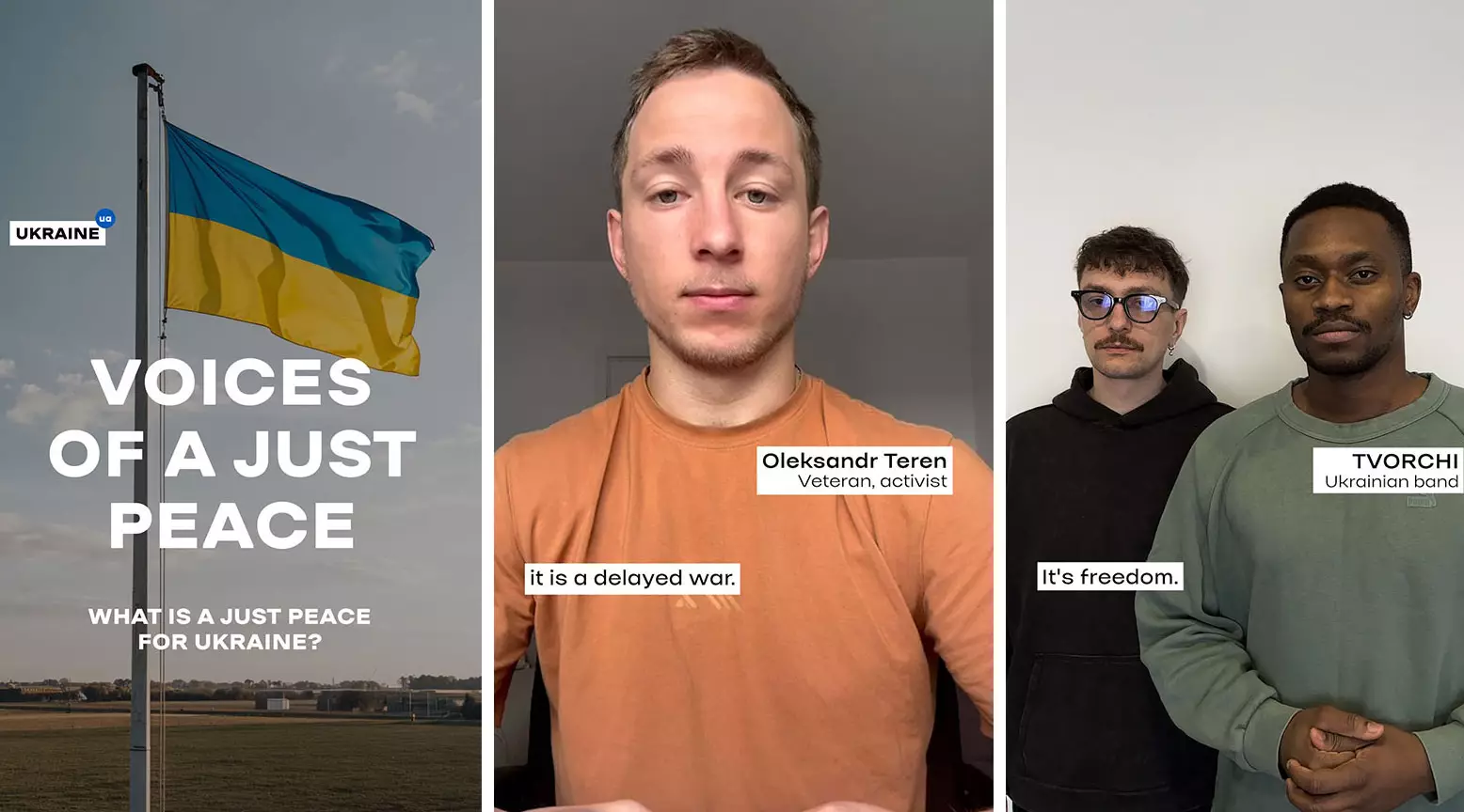 Ukraine.ua закликає українців долучитися до міжнародної кампанії Voices of Just Peace