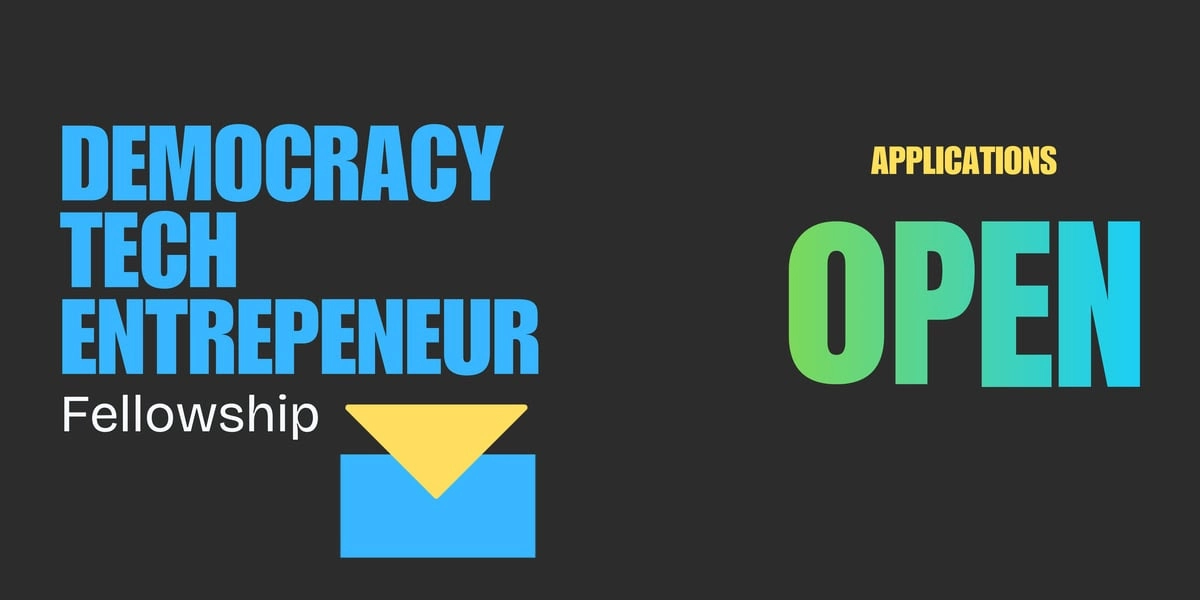 Стартувала подача заявок на програму Democracy Tech Entrepreneur 2026