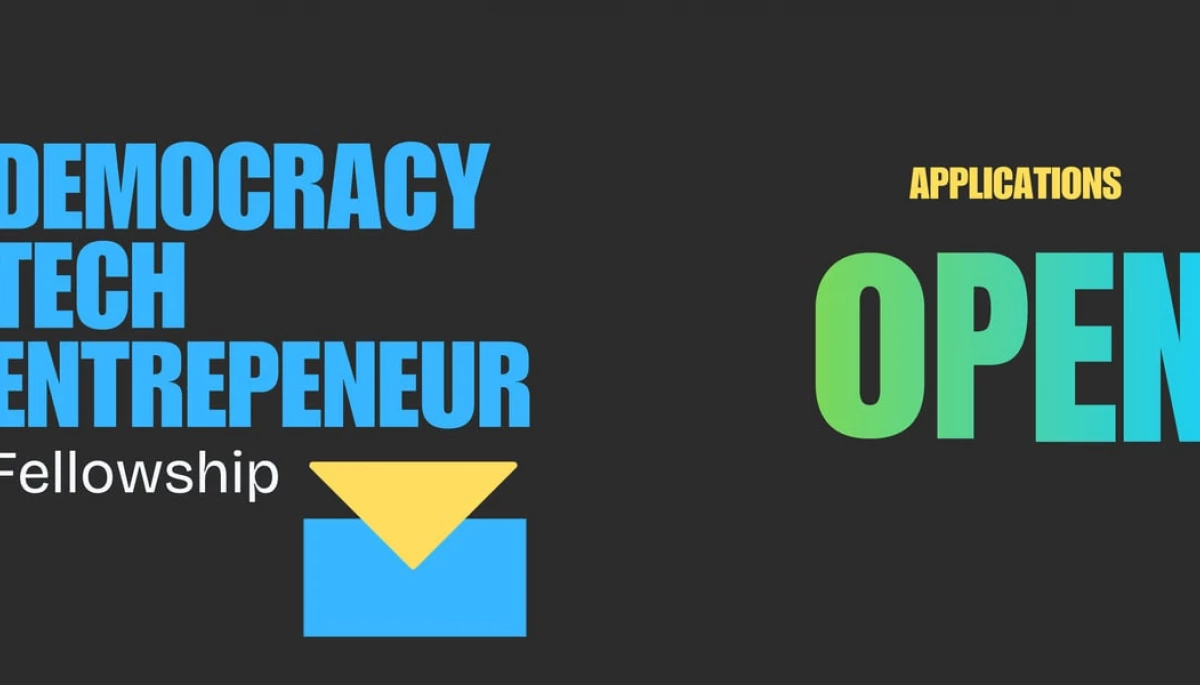 Стартувала подача заявок на програму Democracy Tech Entrepreneur 2026
